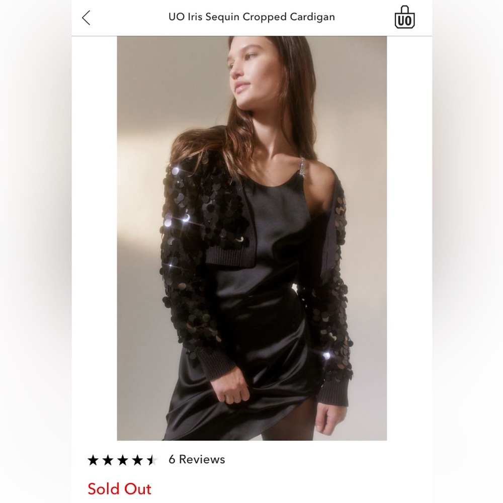 Urban Outfitters Sequin Cardigan